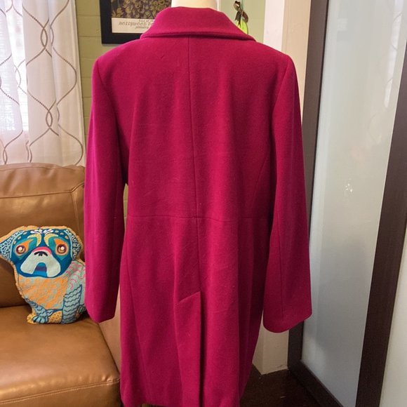 Talbots Berry Overcoat - Picture 8 of 8